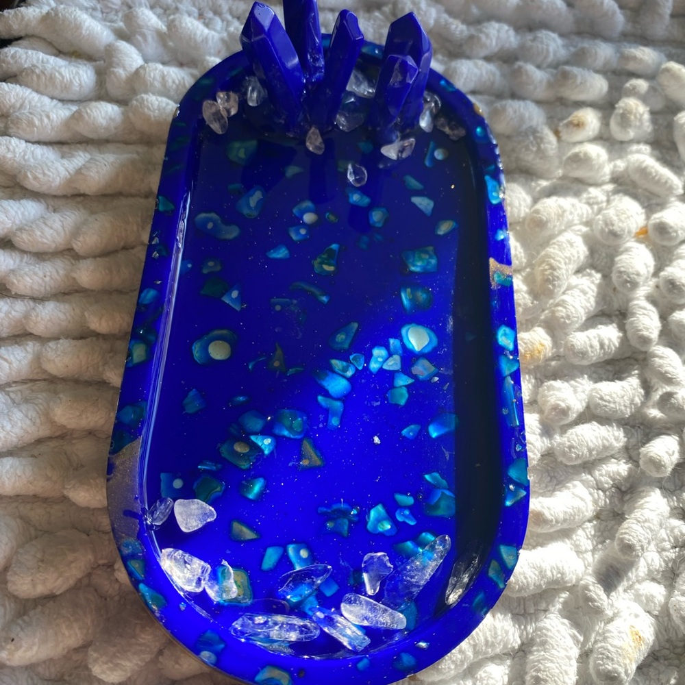 Quartz Resin Trinket/ Jewelry Dish